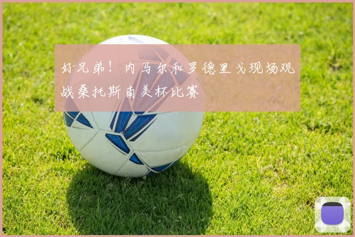 好兄弟！内马尔和罗德里戈现场观战桑托斯南美杯比赛